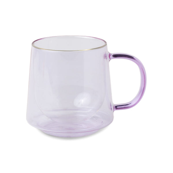 Glass Coffee Mug - Lilac
