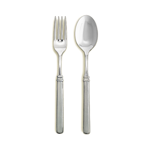 Match Pewter Gabriella Serving Fork & Spoon Set