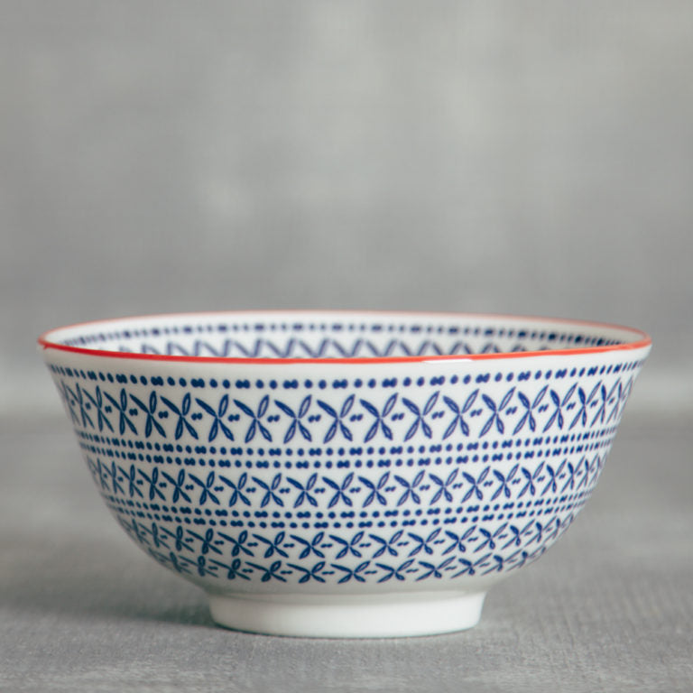 Stamped Bowl - Blue Cross