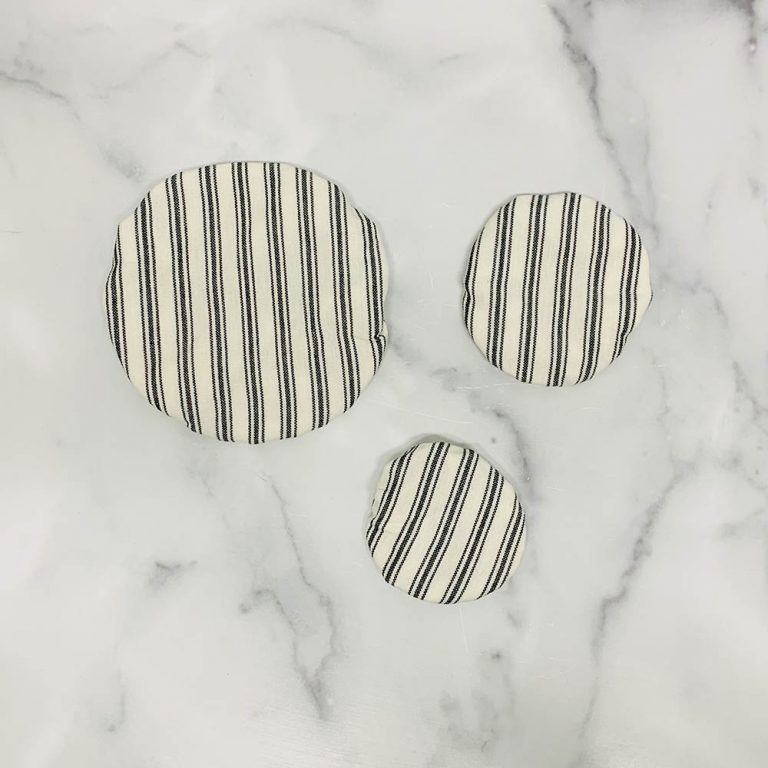 Mini Bowl Covers Set of 3 - Ticking Stripe