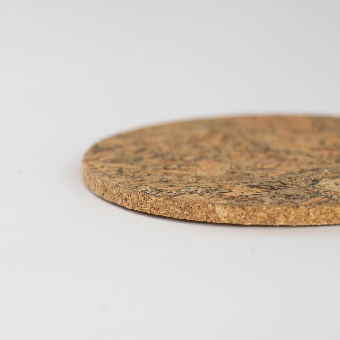 Natural Cork Round Coaster Set