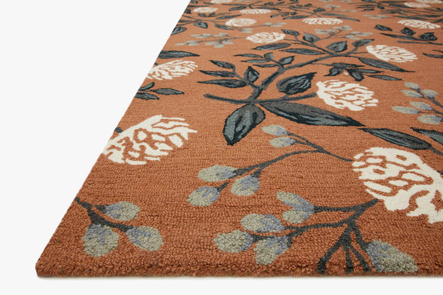 Rifle Paper Co x Loloi Joie Rug - Peonies Coral (Final Sale)