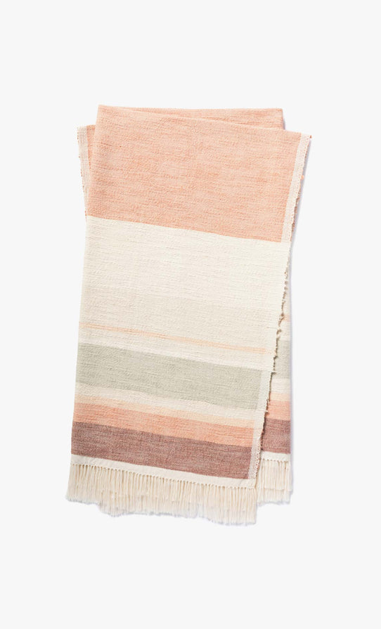 Magnolia Home x Loloi Lyla Throw Blanket - Blush (Set of 2)