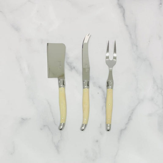 Laguiole Cheese Set 3 Piece - Facon Corne
