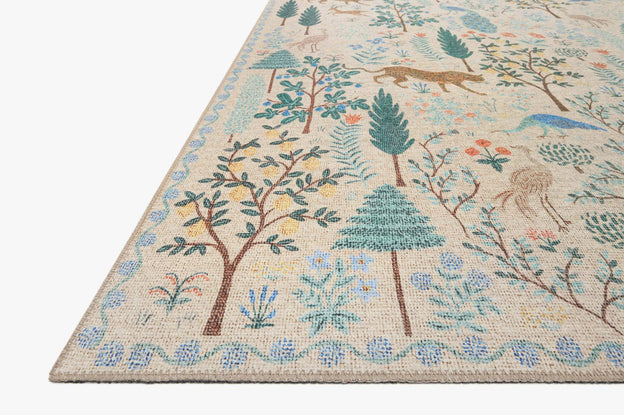 Rifle Paper Co x Loloi Menagerie Rug - Forest Cream