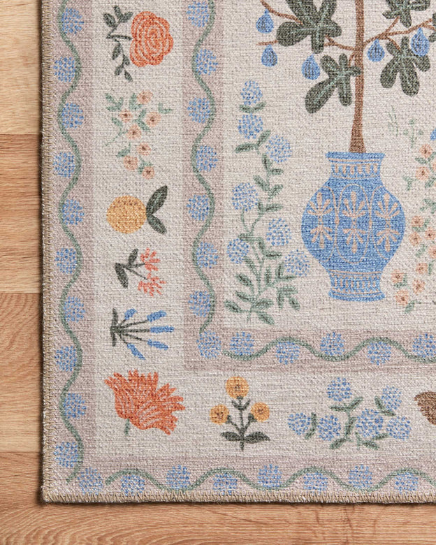Rifle Paper Co x Loloi Menagerie Rug - Camont Cream
