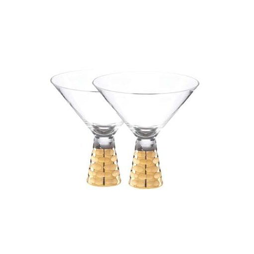 Truro Martini Glass Set - Gold