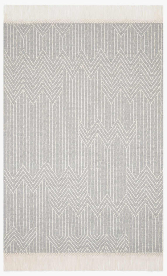 Magnolia Home x Loloi Newton Rug - Light Gray Ivory