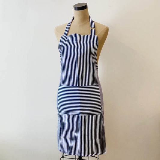 Chef Apron - Pinstripe Blue