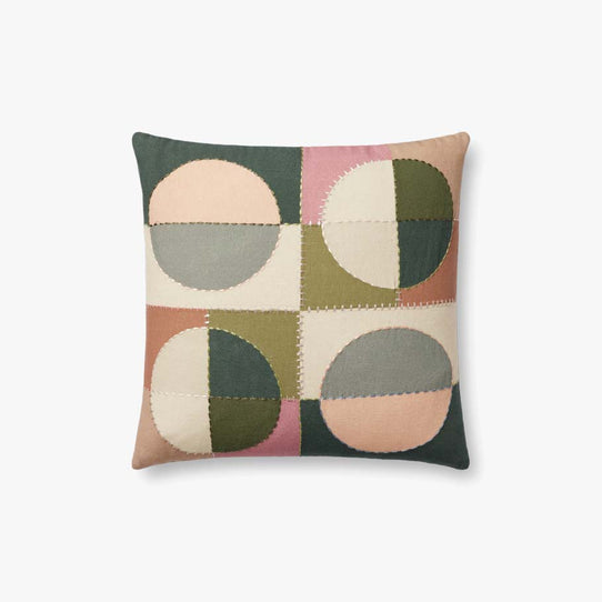 Justina Blakeney x Loloi Multi Circles Pillow (Set of 2)