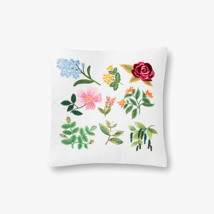 Rifle Paper Co x Loloi Floral Study Pillow - Cream (Set of 2)