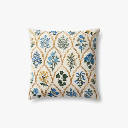 Rifle Paper Co x Loloi Hawthorne Pillow - Cream (Set of 2)
