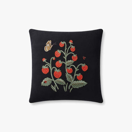 Rifle Paper Co x Loloi Strawberries Pillow (Set of 2)