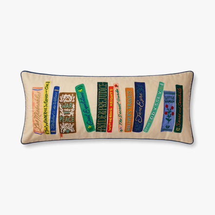 Rifle Paper Co x Loloi Book Club Lumbar Pillow (Set of 2)