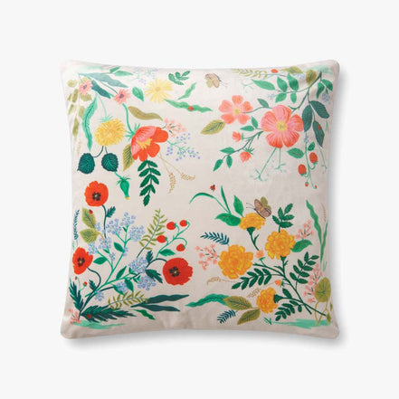 Rifle Paper Co x Loloi Botanical Pillow - Multi (Set of 2)