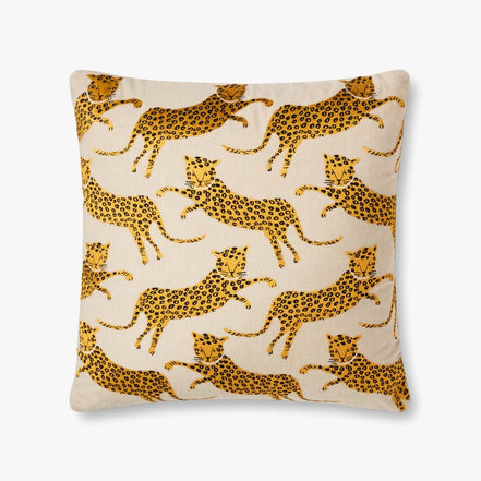 Rifle Paper Co x Loloi Leap of Leopards Pillow (Set of 2)
