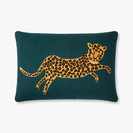 Rifle Paper Co x Loloi Leopard Lumbar Pillow (Set of 2)