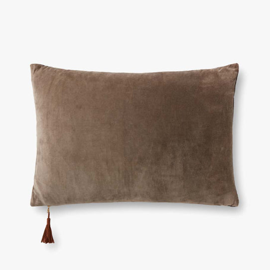 Magnolia Home x Loloi Lydia Pillow - Mocha Plum (Set of 2)