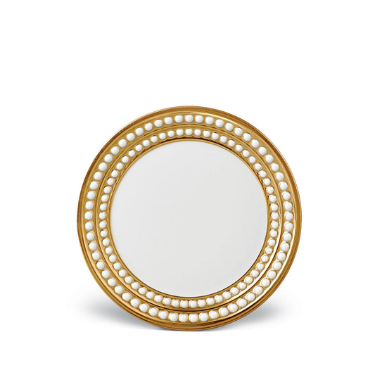 Perlée Bread Plate - Gold