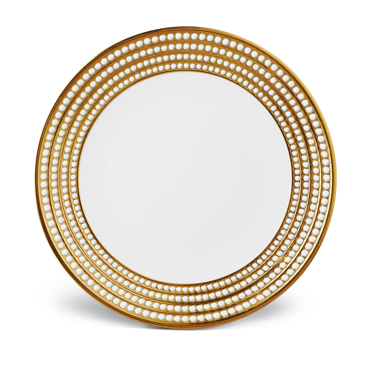 Perlée Round Platter - Gold