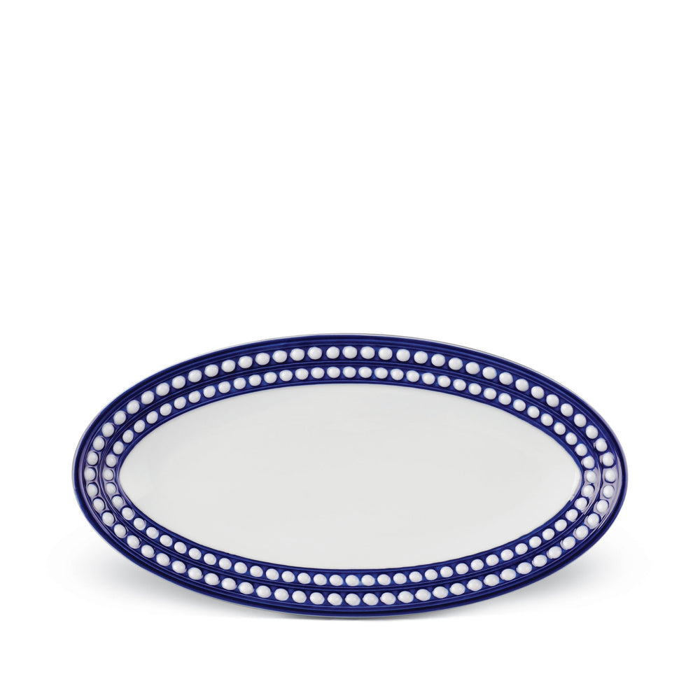 Perlée Small Oval Platter - Bleu