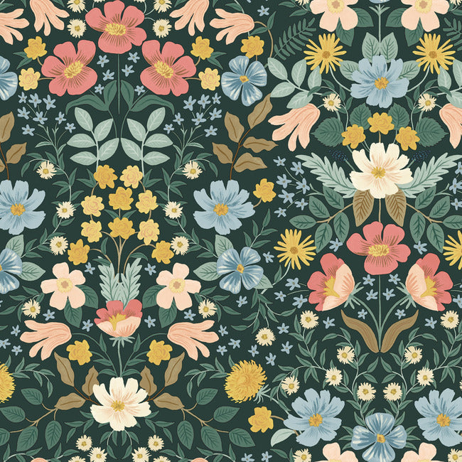 Rifle Paper Co Bramble Garden Peel & Stick Wallpaper - Emerald – Relish ...