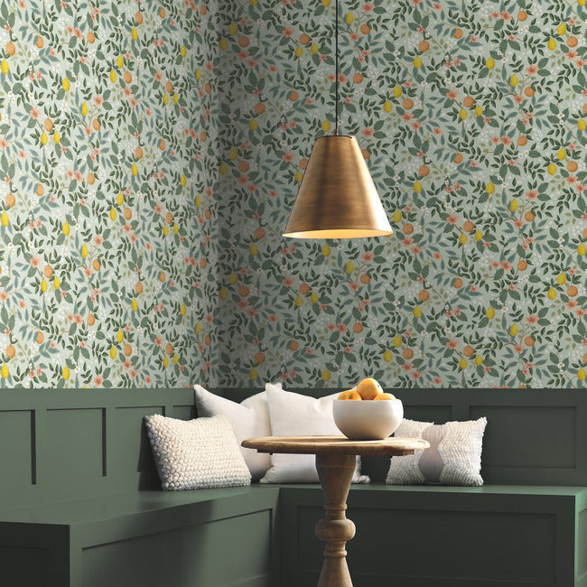 Rifle Paper Co Citrus Grove Peel & Stick Wallpaper - Mint