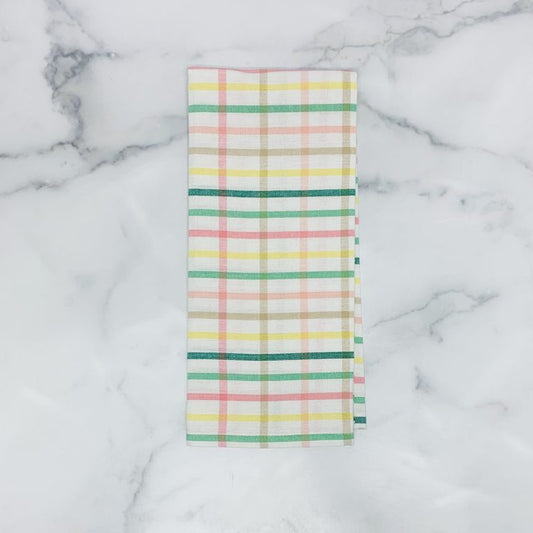 Pastel Check Tea Towel