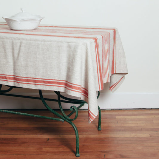 Provence Linen Tablecloth - Red