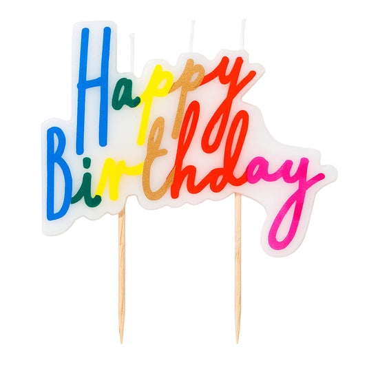 Rainbow Birthday Cake Topper
