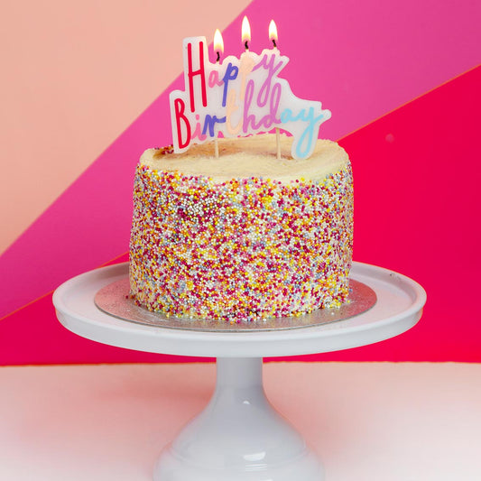 Pastel Birthday Cake Topper