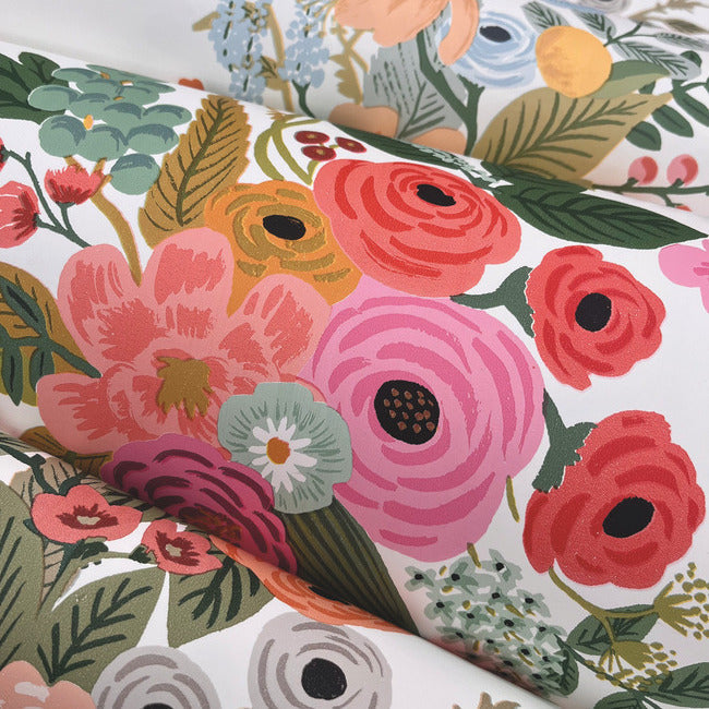 Rifle Paper Co Garden Party Trellis Wallpaper -  Rose Multi