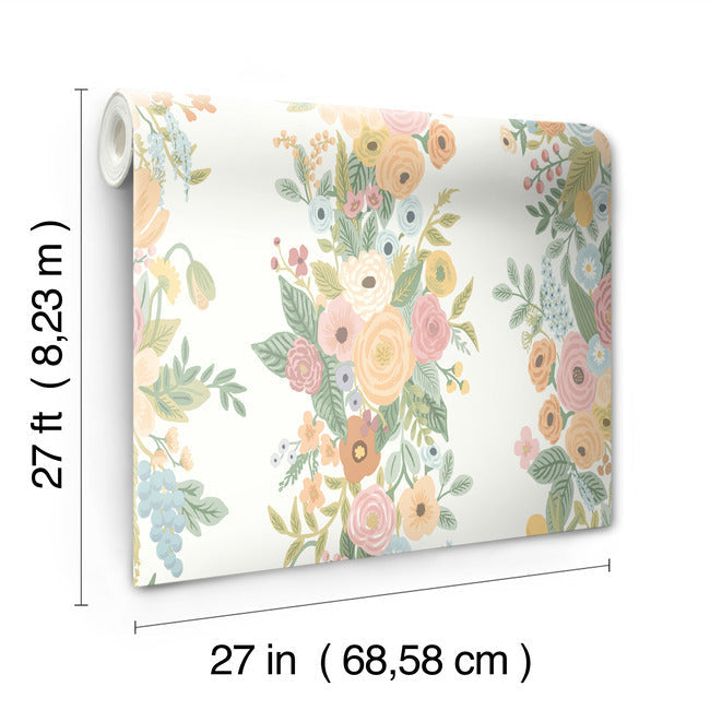 Rifle Paper Co Garden Party Trellis Wallpaper - Pastel Multi