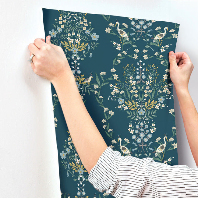 Rifle Paper Co Luxembourg Wallpaper - Teal