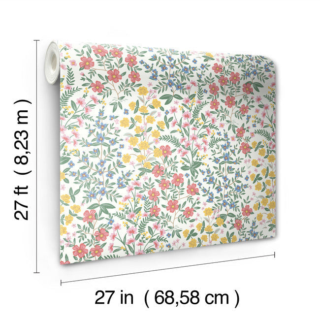 Rifle Paper Co Wildwood Garden Wallpaper - White