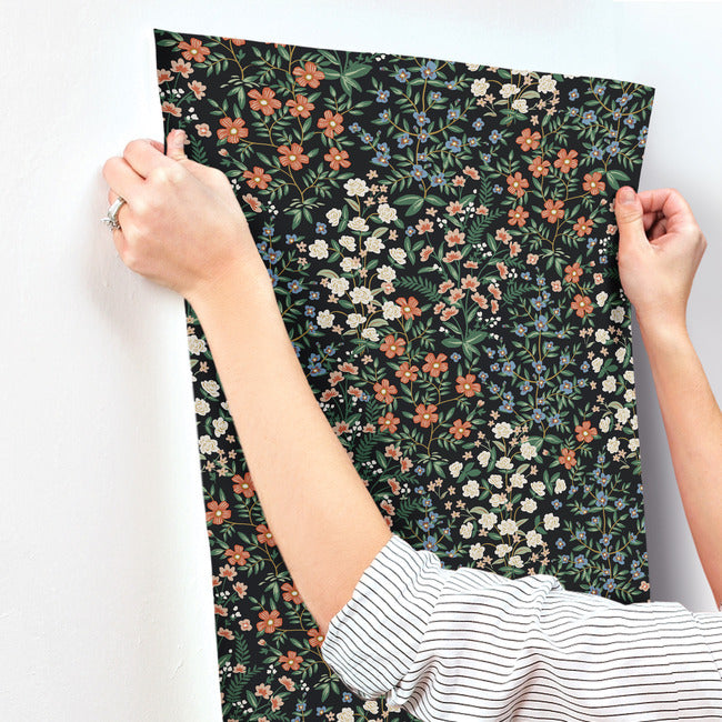 Rifle Paper Co Wildwood Garden Wallpaper - Black