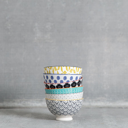 Coupe Stamped Bowl - Ikat