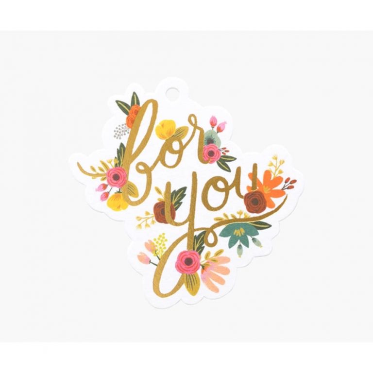 Rifle Paper Co Gift Tags - Mint Floral For You