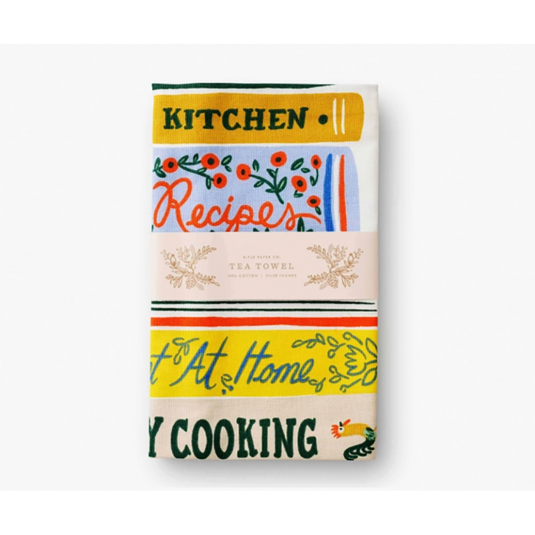 Rifle Paper Co Tea Towel - Cookbooks