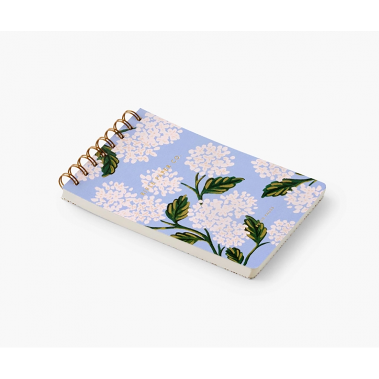 Rifle Paper Co Small Top Spiral Notebook - Hydrangea