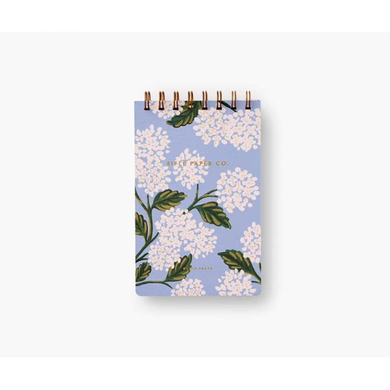 Rifle Paper Co Small Top Spiral Notebook - Hydrangea