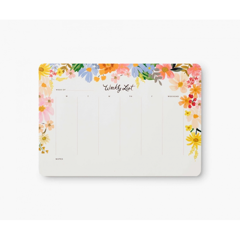 Rifle Paper Co Weekly Desk Pad Marguerite Relish Decor Rifle paper co weekly desk pad marguerite relish decor