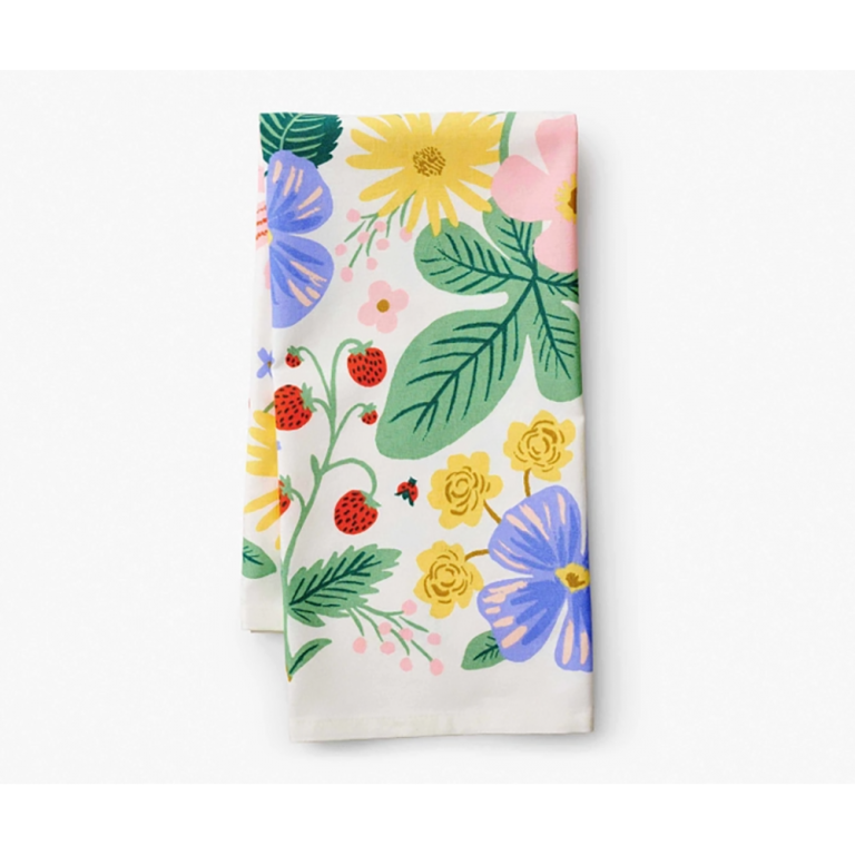 Rifle Paper Co Tea Towel - Strawberry Fields