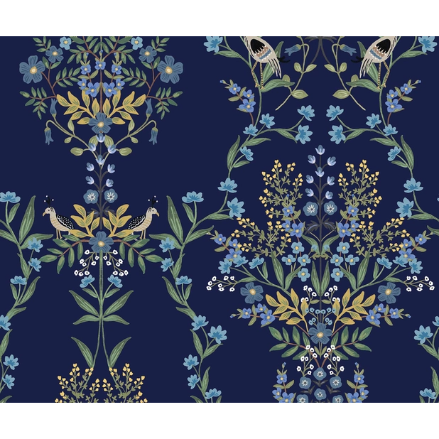Rifle Paper Co Luxembourg Peel & Stick Wallpaper - Navy