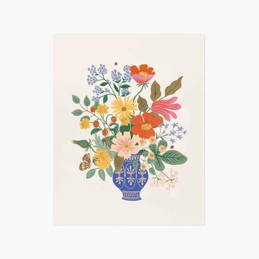 Rifle Paper Co 11x14 Art Print - Strawberry Fields Bouquet