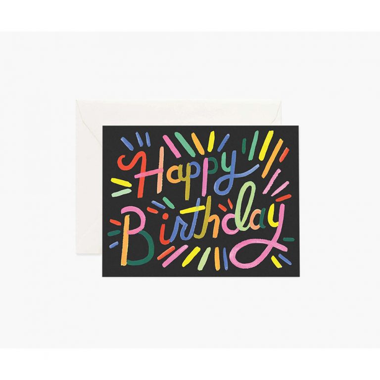 Rifle Paper Co Card - Fireworks Birthday