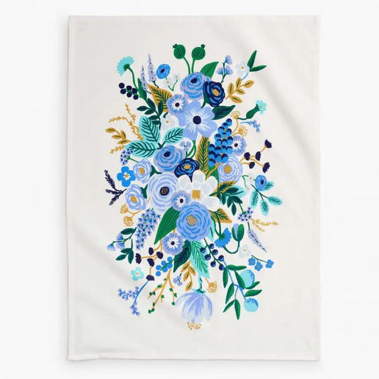 Rifle Paper Co Tea Towel - Garden Party Blue