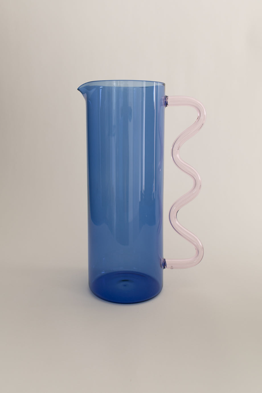 Wave Pitcher - Blue & Pink