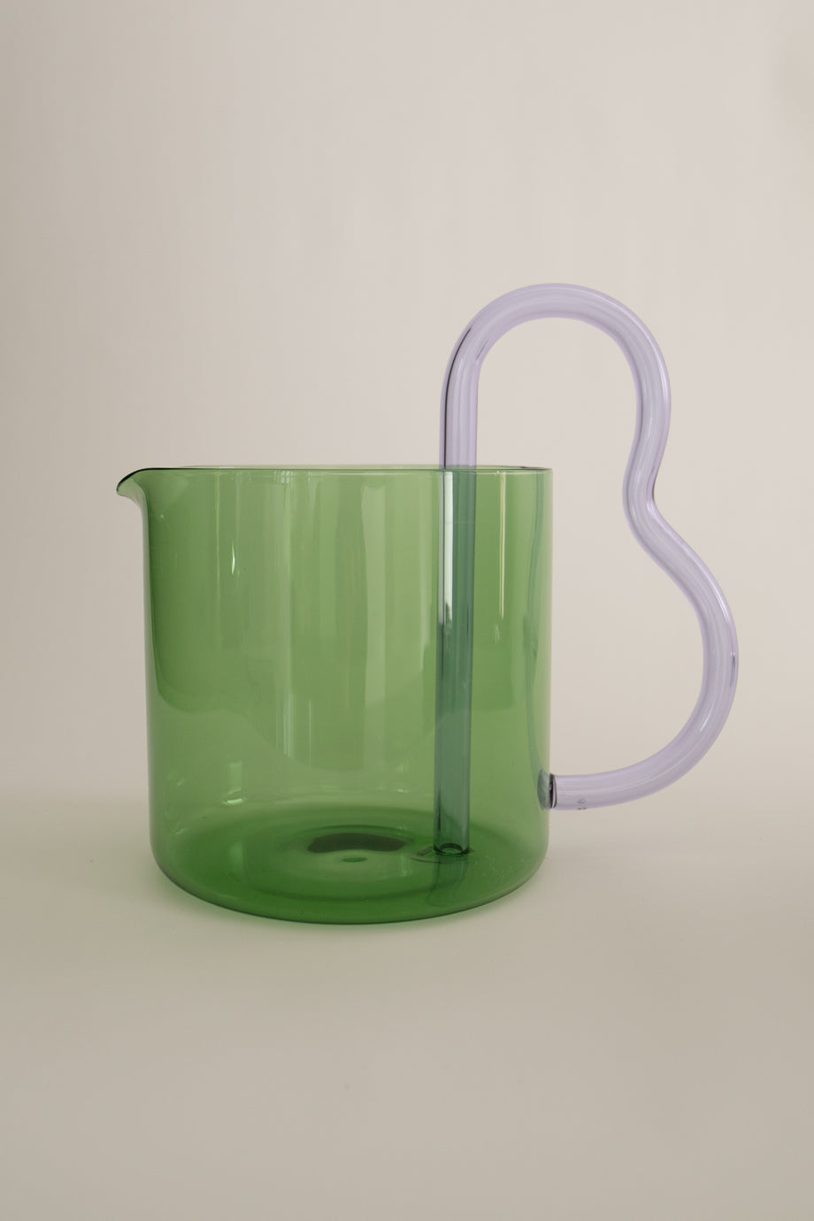 Bean Pitcher - Green & Lilac