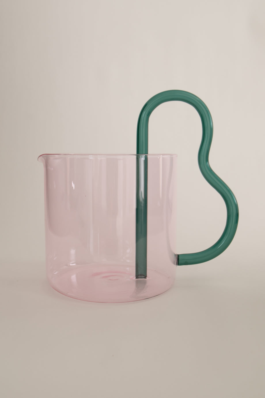 Bean Pitcher - Pink & Teal